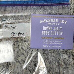 SAVANNAH BEE ROYAL JELLY BODY BUTTER, ROSEMARY LAVENDAR SCENT, NIB